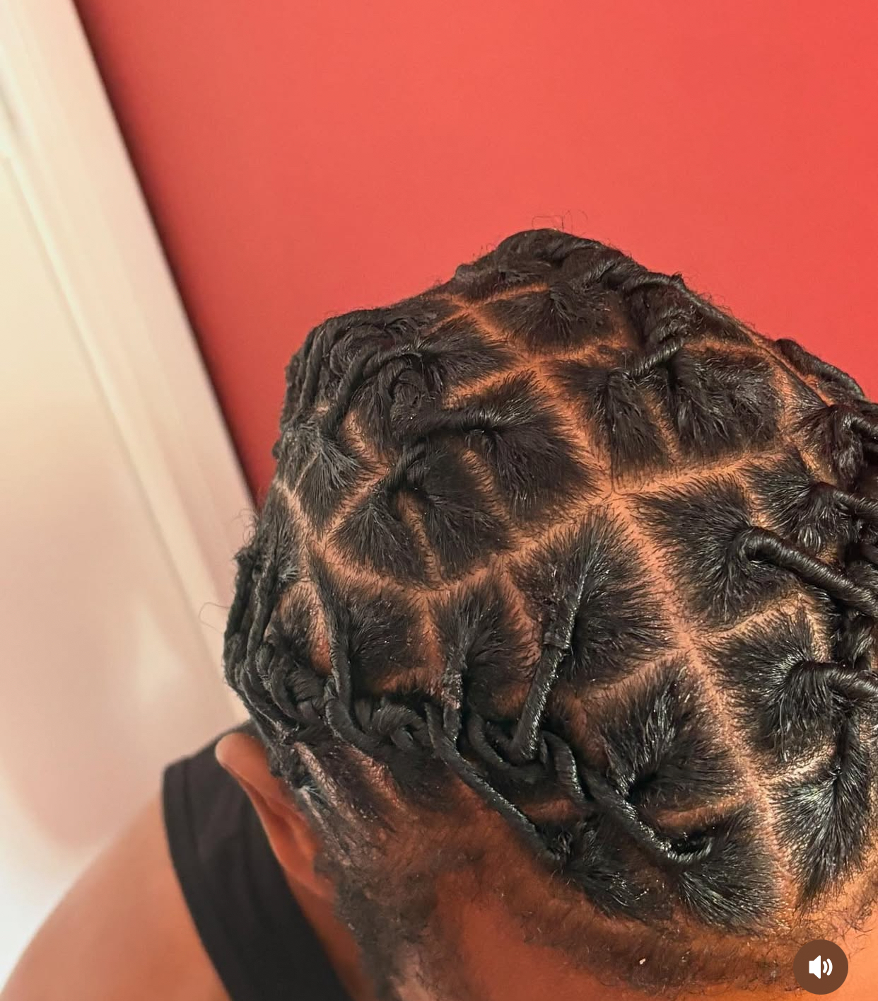 Fresh retwist pattern styled at FM Hair Hub